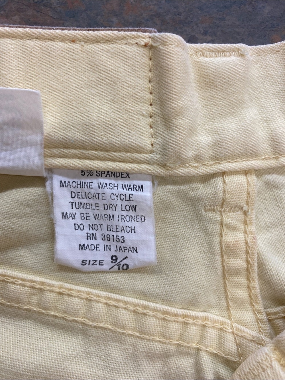 Vintage 70’s Tommy’s Yellow Denim Shorts - Picture 4 of 9